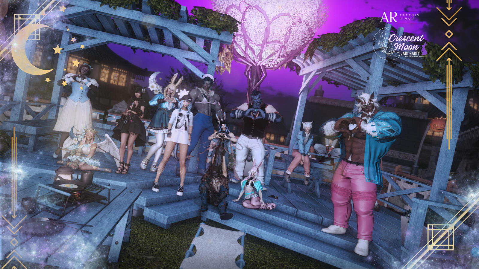 Crescent Moon Art Party - Feb 2025 Crescent Moon Art Party - Feb 2025